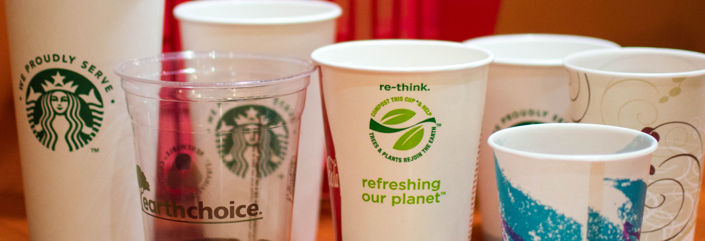 paper and plastic drink cups