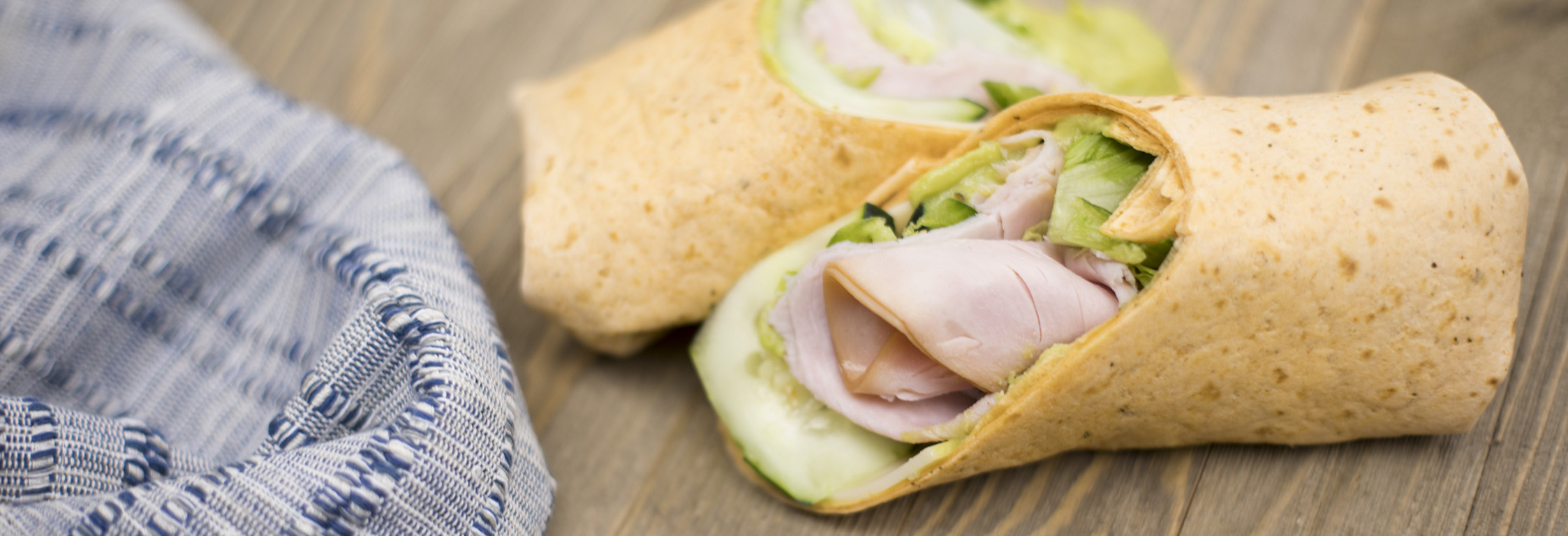 A BITES spicy turkey wrap.