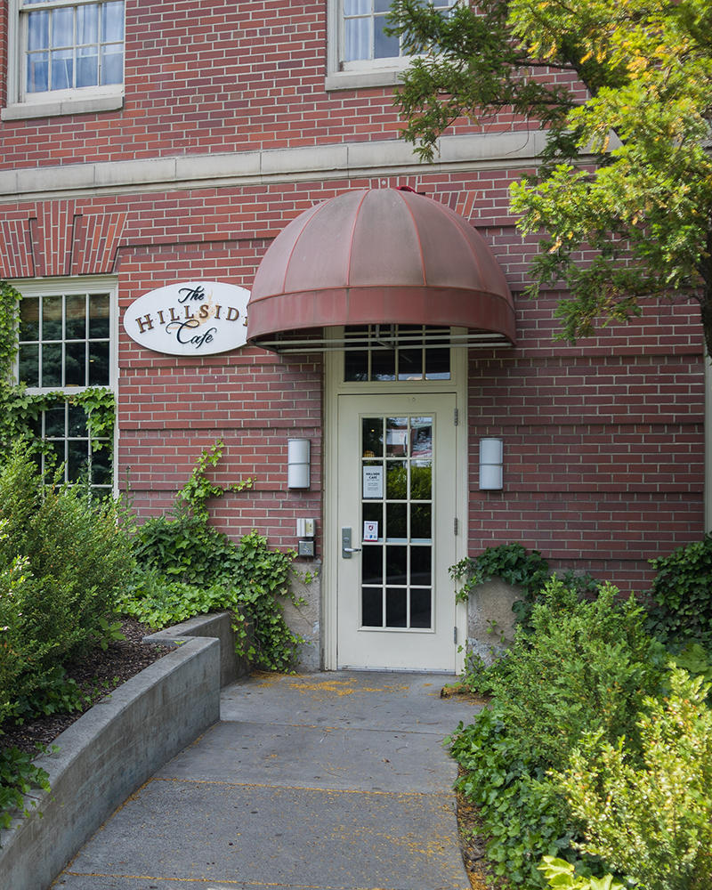 Exterior of Hillside Café. 