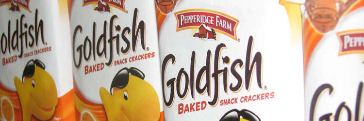 Goldfish baked snack crackers food package